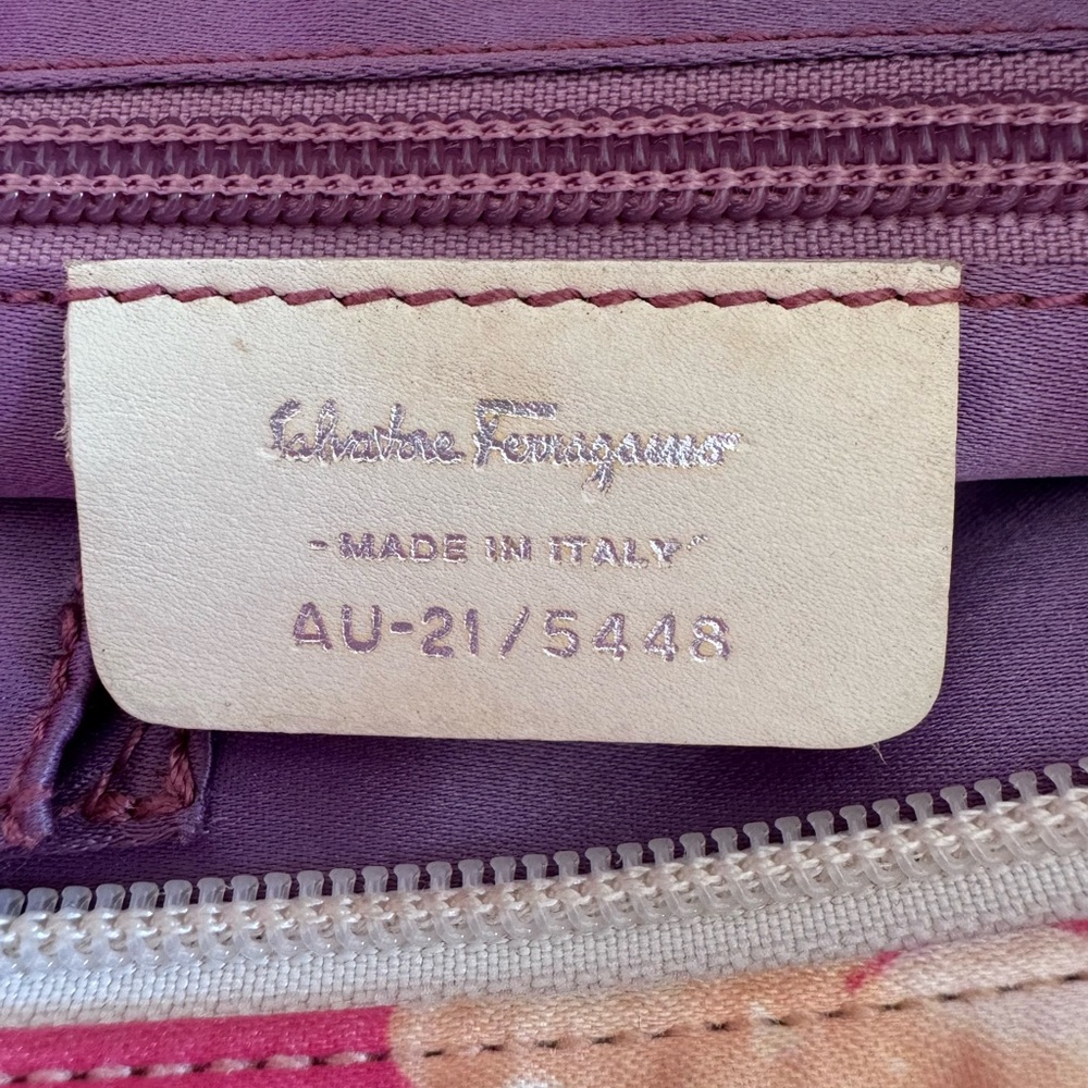 Salvatore Ferragamo satin Floral Tote Bag - Picture 7 of 9